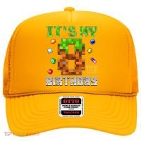 Birthday Boy It'S My 8th Birthday Video Game Pixel Hat thumb 0