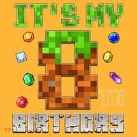 Birthday Boy It'S My 8th Birthday Video Game Pixel Hat thumb 2