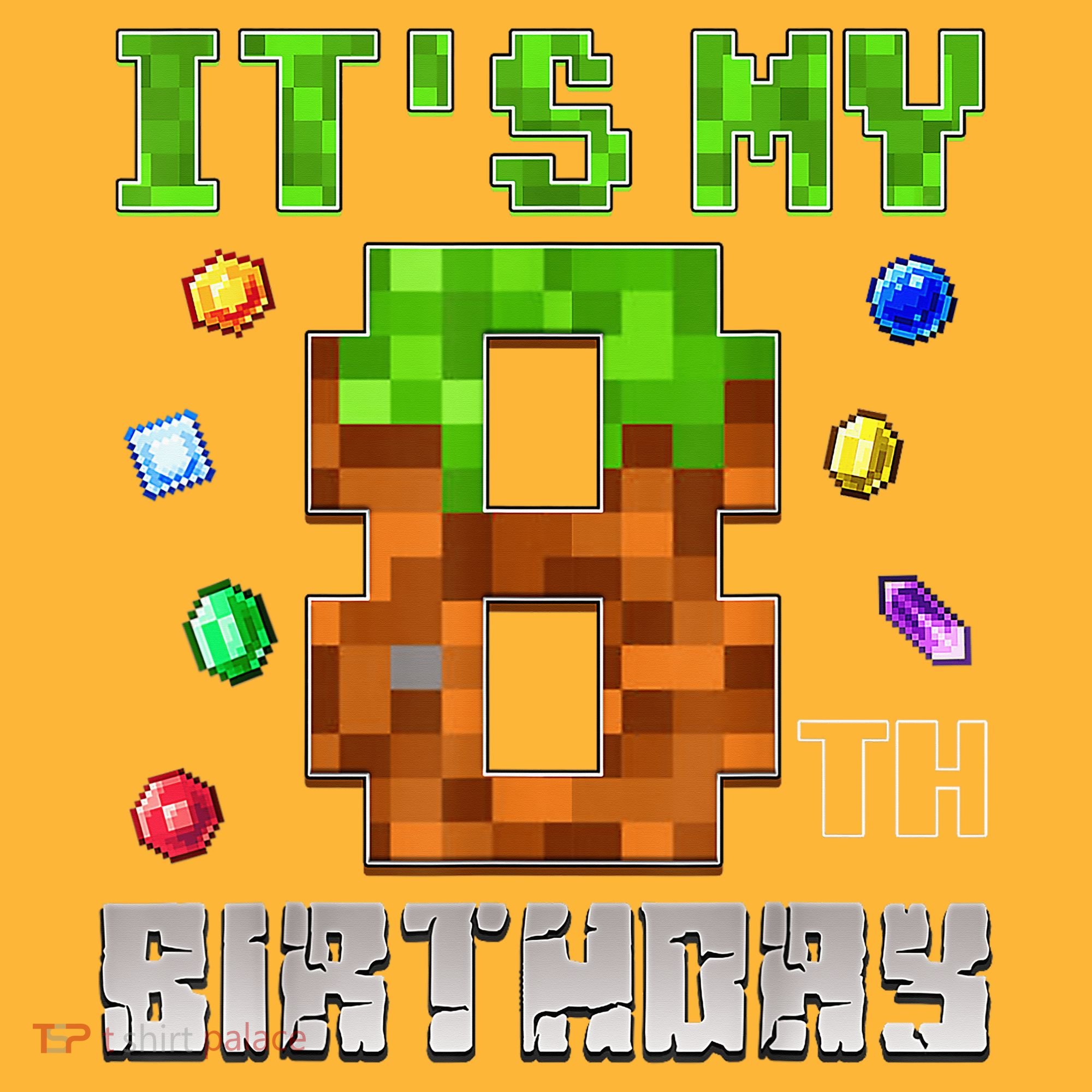 Birthday Boy It'S My 8th Birthday Video Game Pixel Hat