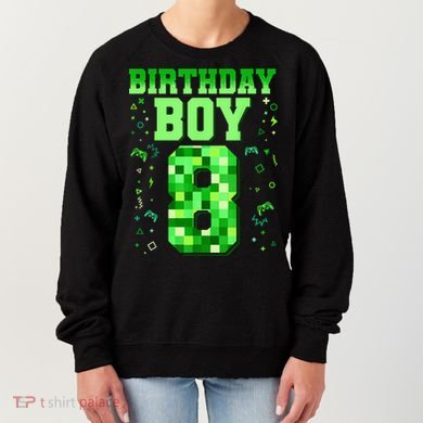 Birthday Boy It'S My 8th Birthday Video Game Women's Sweatshirt
