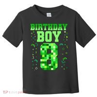Birthday Boy It'S My 8th Birthday Video Game Toddler T-Shirt thumb 0