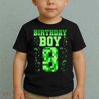 Birthday Boy It'S My 8th Birthday Video Game Toddler T-Shirt thumb 2