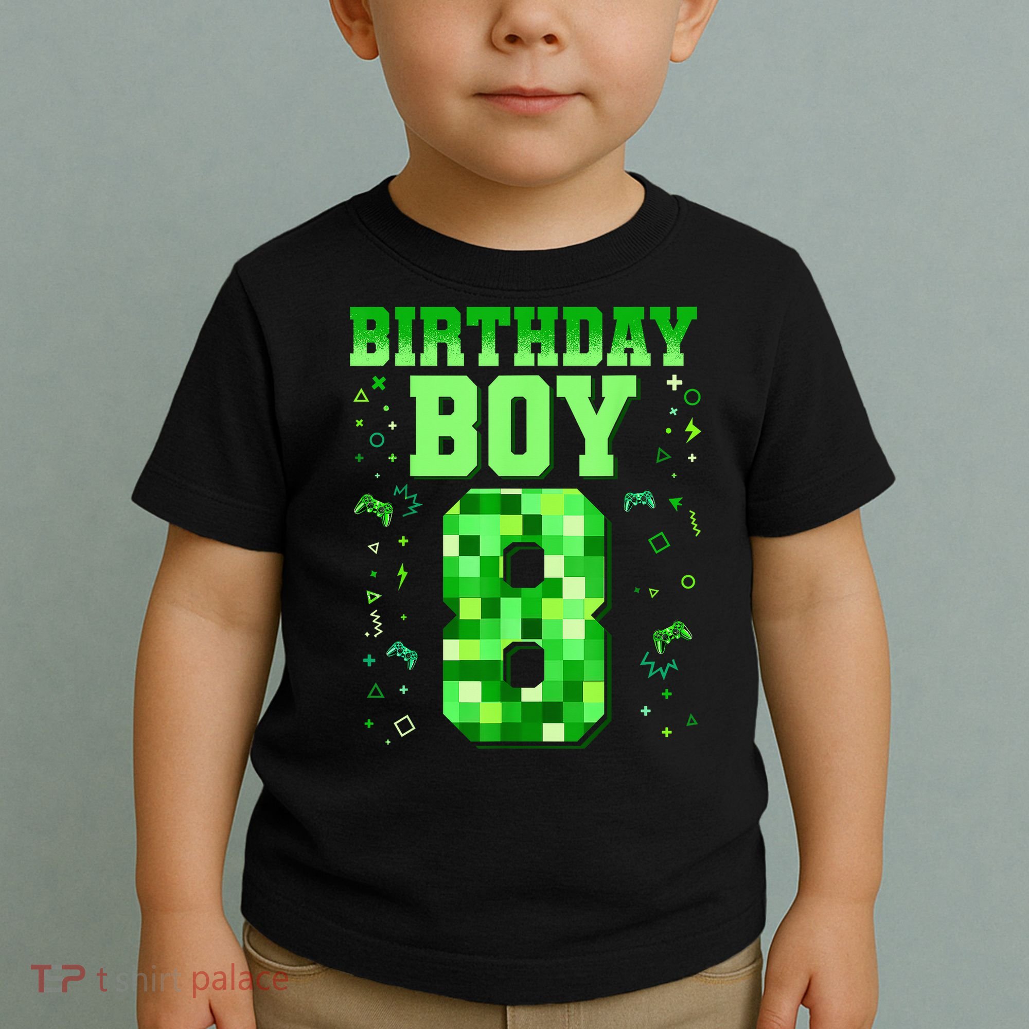 Birthday Boy It'S My 8th Birthday Video Game Toddler T-Shirt