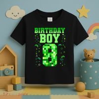 Birthday Boy It'S My 8th Birthday Video Game Toddler T-Shirt thumb 3