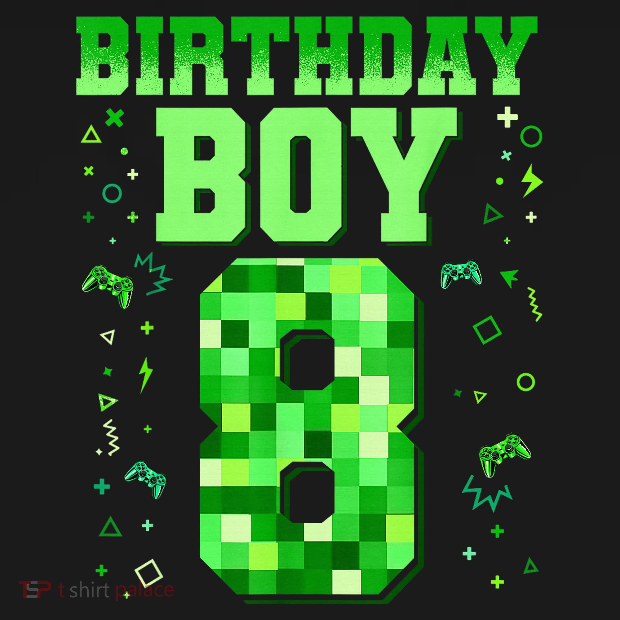 Birthday Boy It'S My 8th Birthday Video Game Toddler T-Shirt