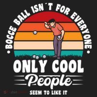 Bocce Ball Isnt For Everyone Bocce Ball Great Gift Plastic Christmas Ball Ornament thumb 1