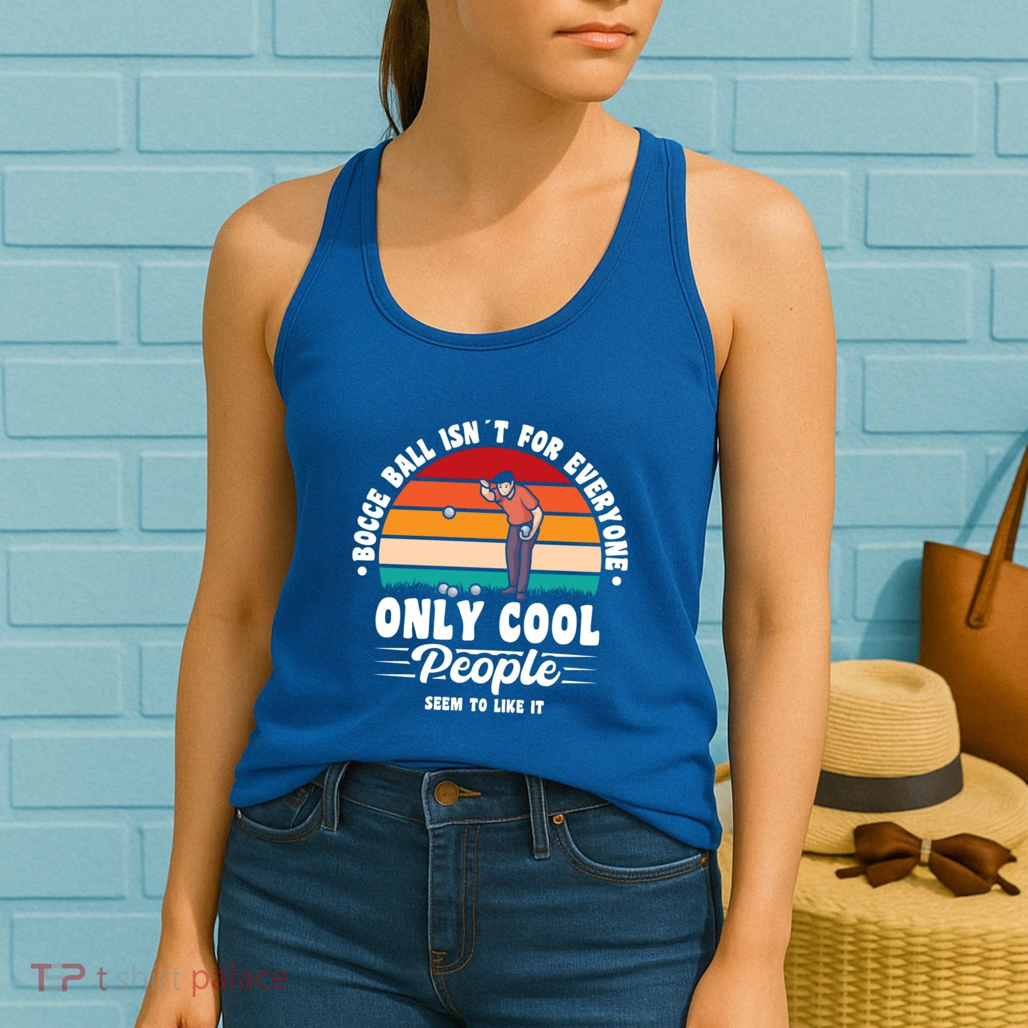 Bocce Ball Isnt For Everyone Bocce Ball Great Gift Women's Tank Top