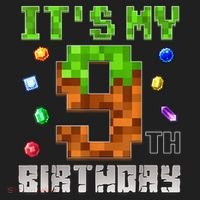 Birthday Boy It'S My 9th Birthday Video Game Pixel Women's Sweatshirt thumb 2
