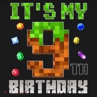 Birthday Boy It'S My 9th Birthday Video Game Pixel Women's Tank Top thumb 5