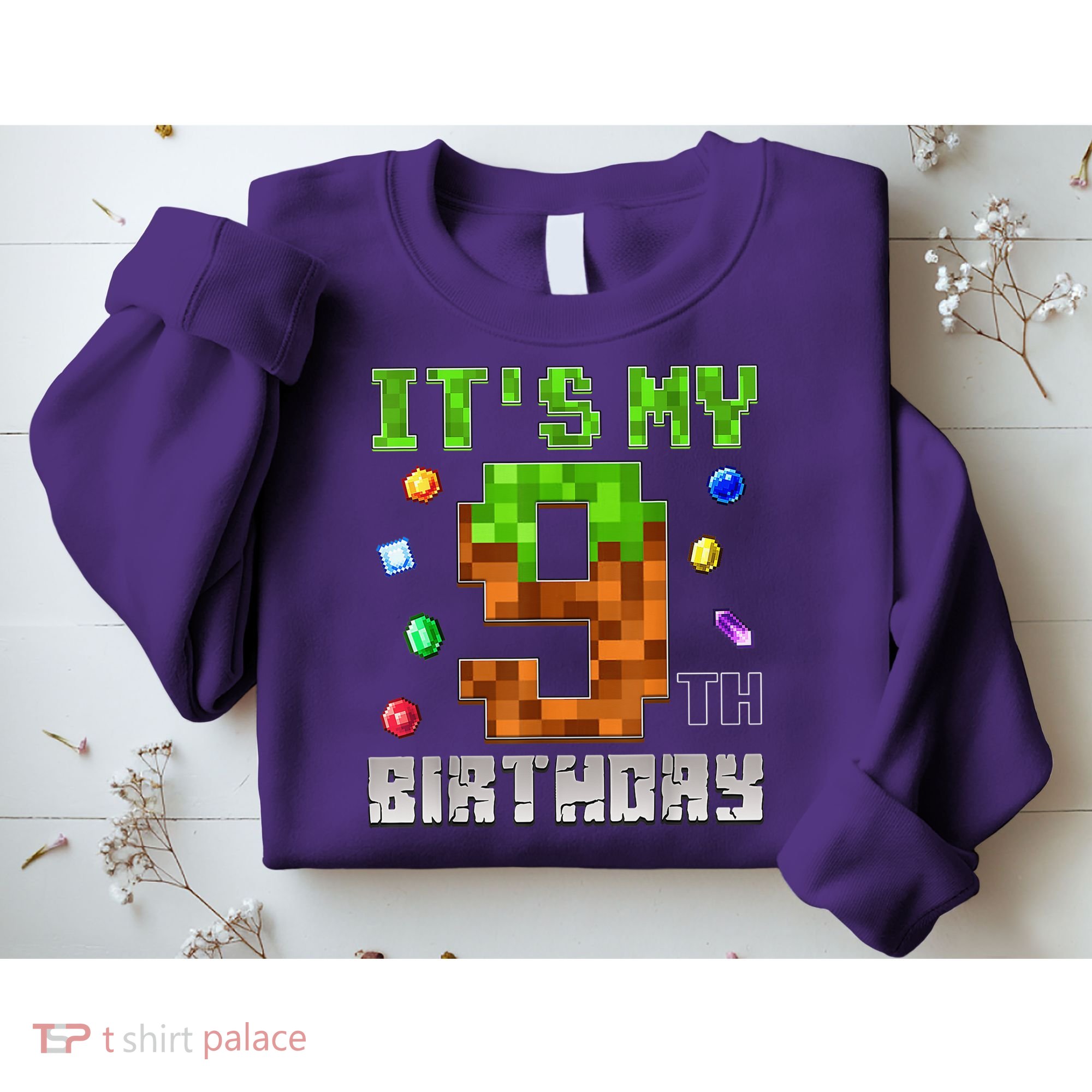 Birthday Boy It'S My 9th Birthday Video Game Pixel Sweatshirt