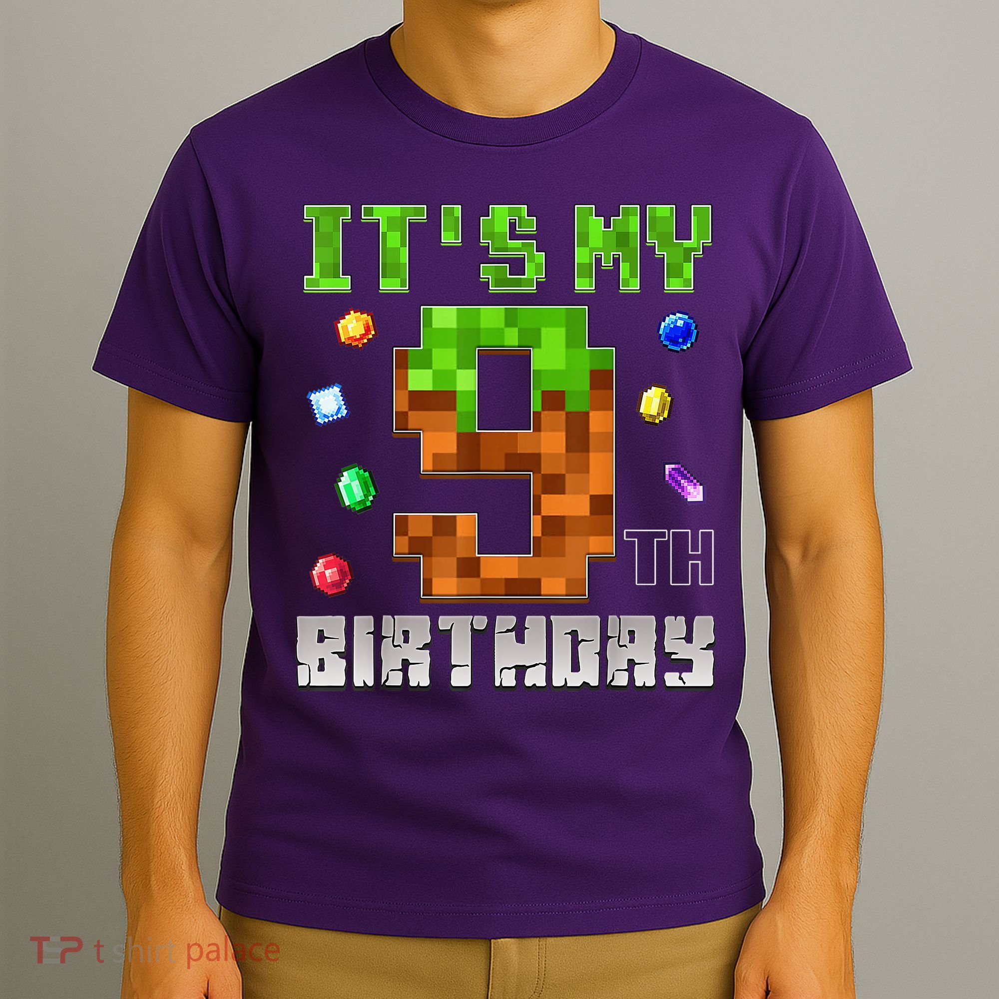 Birthday Boy It'S My 9th Birthday Video Game Pixel T-Shirt