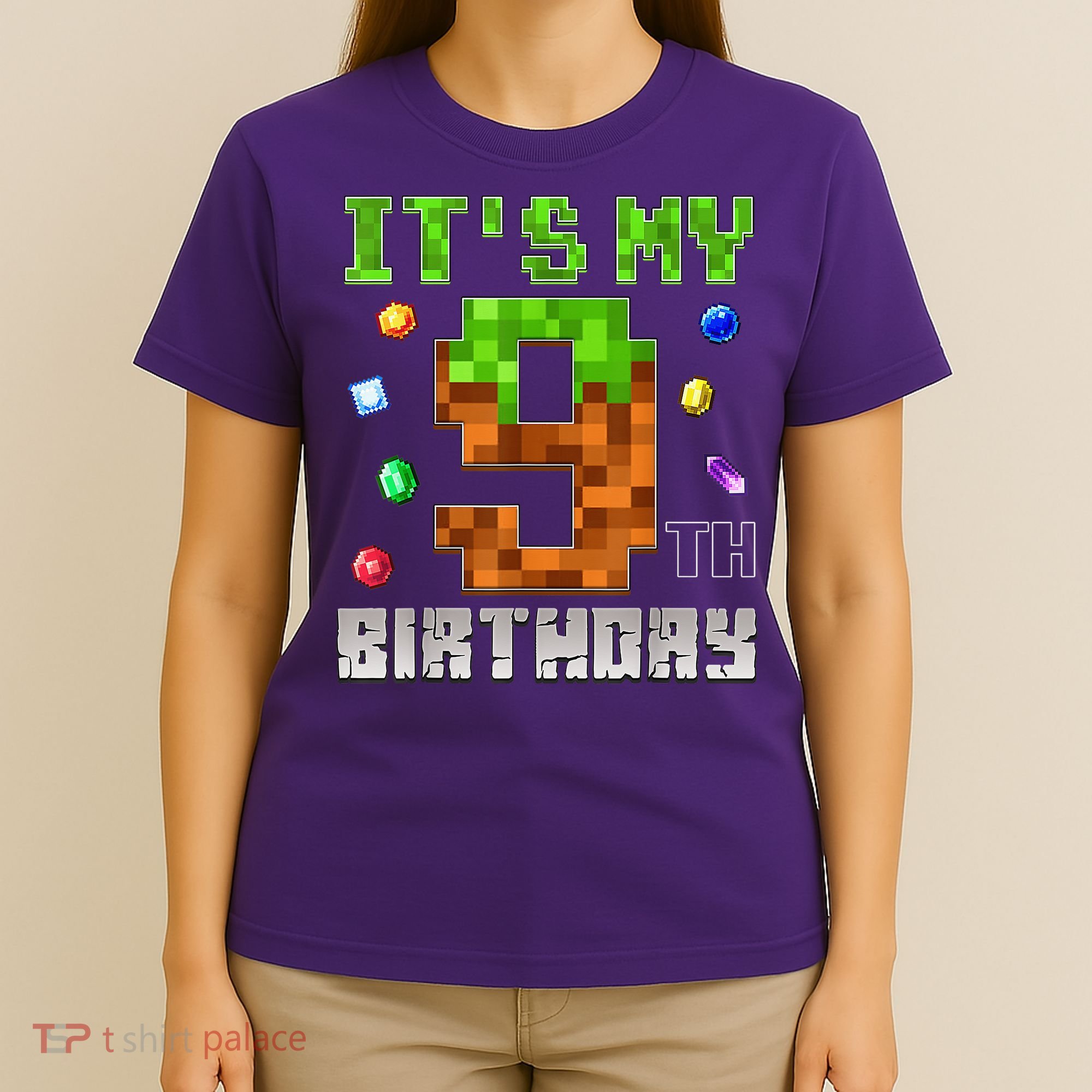 Birthday Boy It'S My 9th Birthday Video Game Pixel T-Shirt