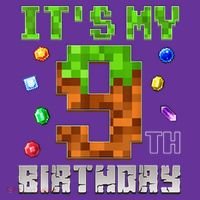 Birthday Boy It'S My 9th Birthday Video Game Pixel T-Shirt thumb 7