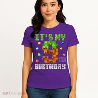 Birthday Boy It'S My 9th Birthday Video Game Pixel Women's T-Shirt thumb 4