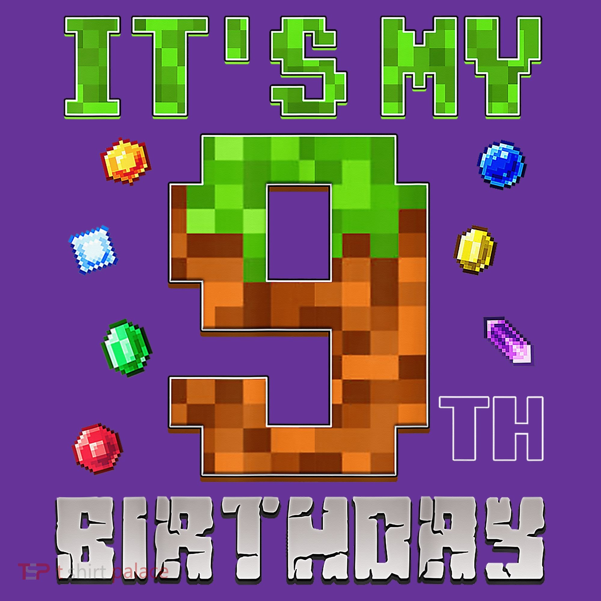 Birthday Boy It'S My 9th Birthday Video Game Pixel Women's T-Shirt