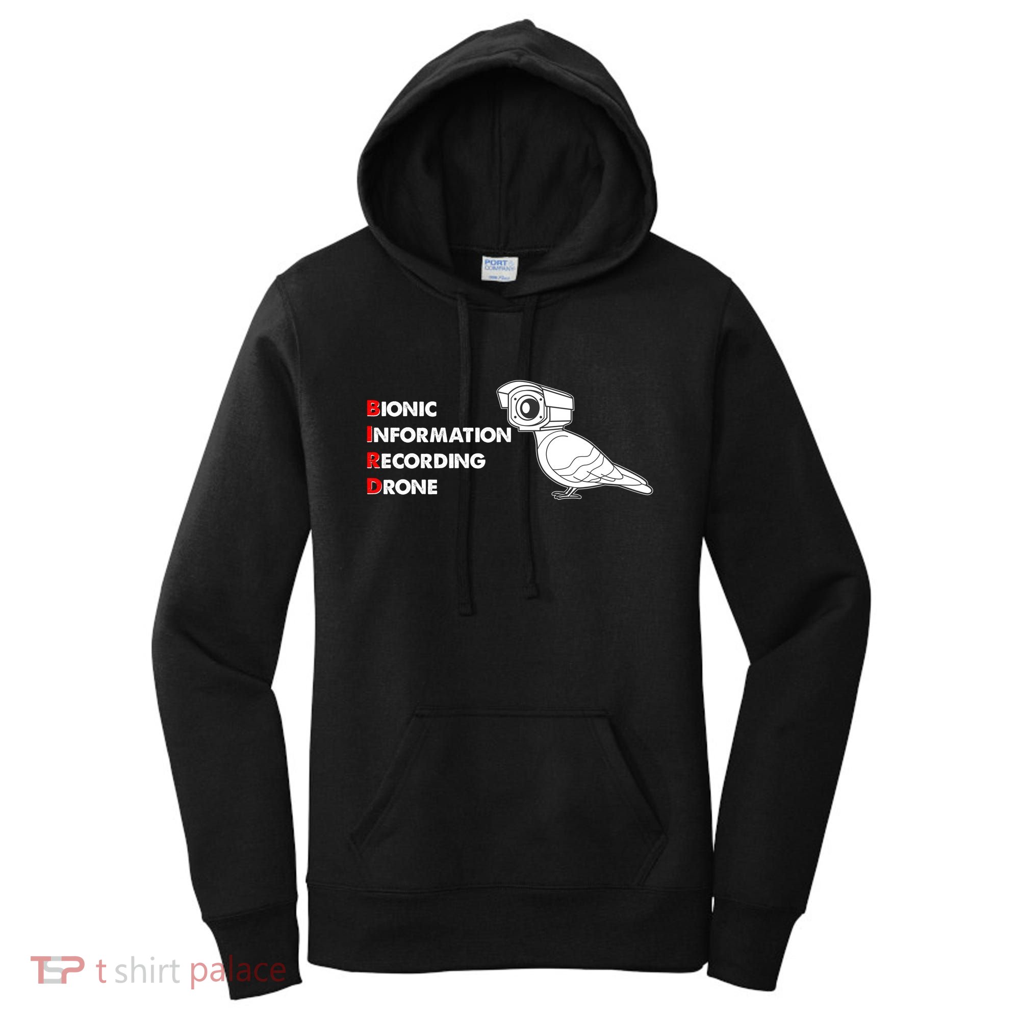 BIRD Bionic Information Recording Drone Women's Hoodie