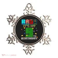 Birthday Boy It'S My 9th Birthday Video Game Pixel Ornament thumb 0