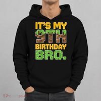 Birthday Boy It'S My 9th Birthday Video Game Pixel Hoodie thumb 0