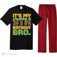 Birthday Boy It'S My 9th Birthday Video Game Pixel Pajama Set thumb 0