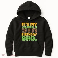 Birthday Boy It'S My 9th Birthday Video Game Pixel Kids Hoodie thumb 0