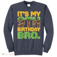 Birthday Boy It'S My 9th Birthday Video Game Pixel Sweatshirt thumb 0