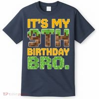 Birthday Boy It'S My 9th Birthday Video Game Pixel T-Shirt thumb 0