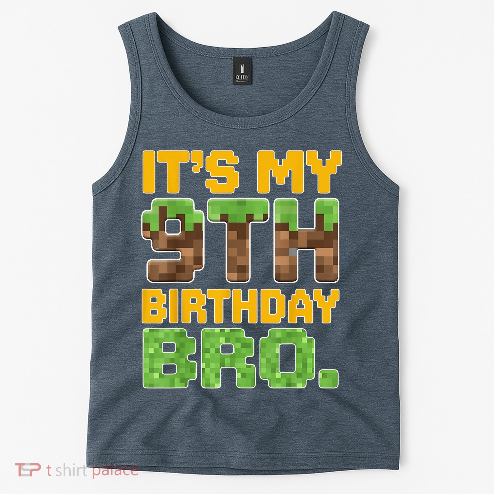 Birthday Boy It'S My 9th Birthday Video Game Pixel Tank Top
