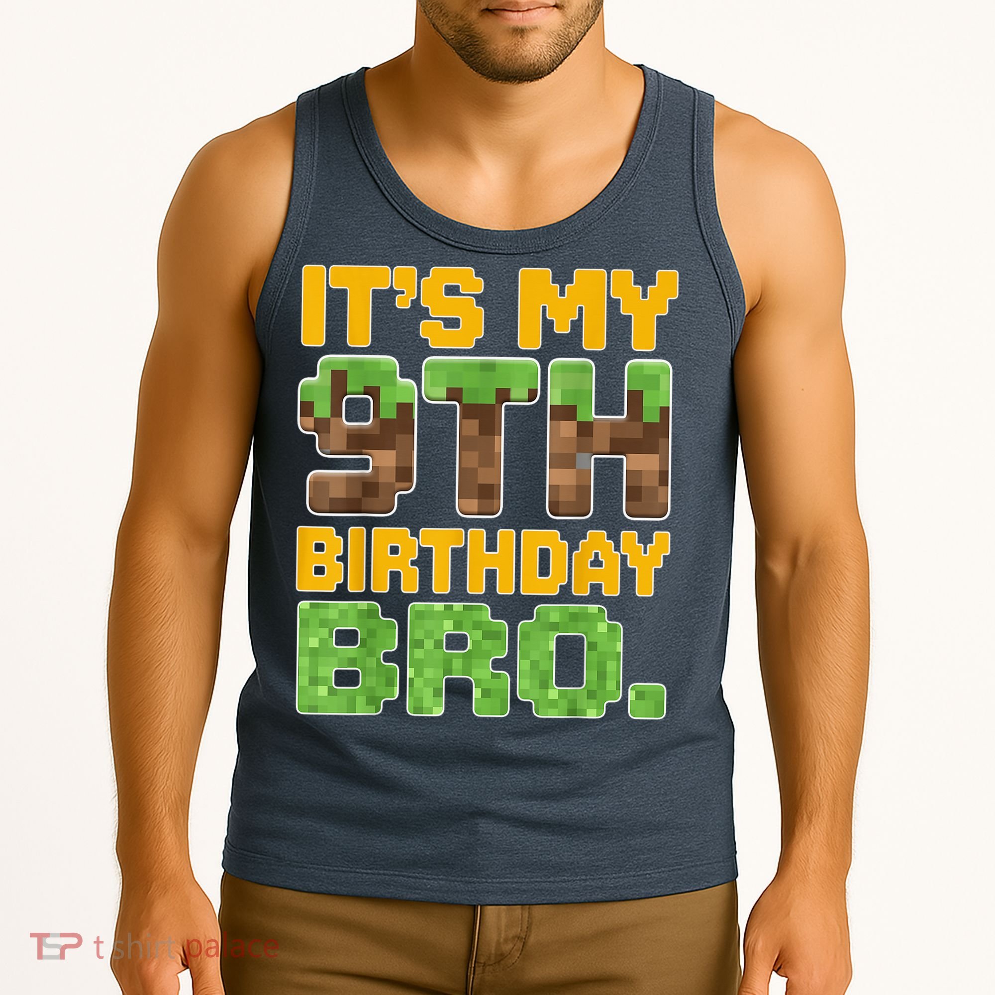 Birthday Boy It'S My 9th Birthday Video Game Pixel Tank Top