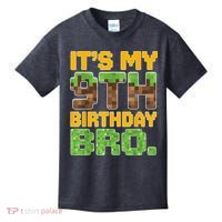Birthday Boy It'S My 9th Birthday Video Game Pixel Kids T-Shirt thumb 0