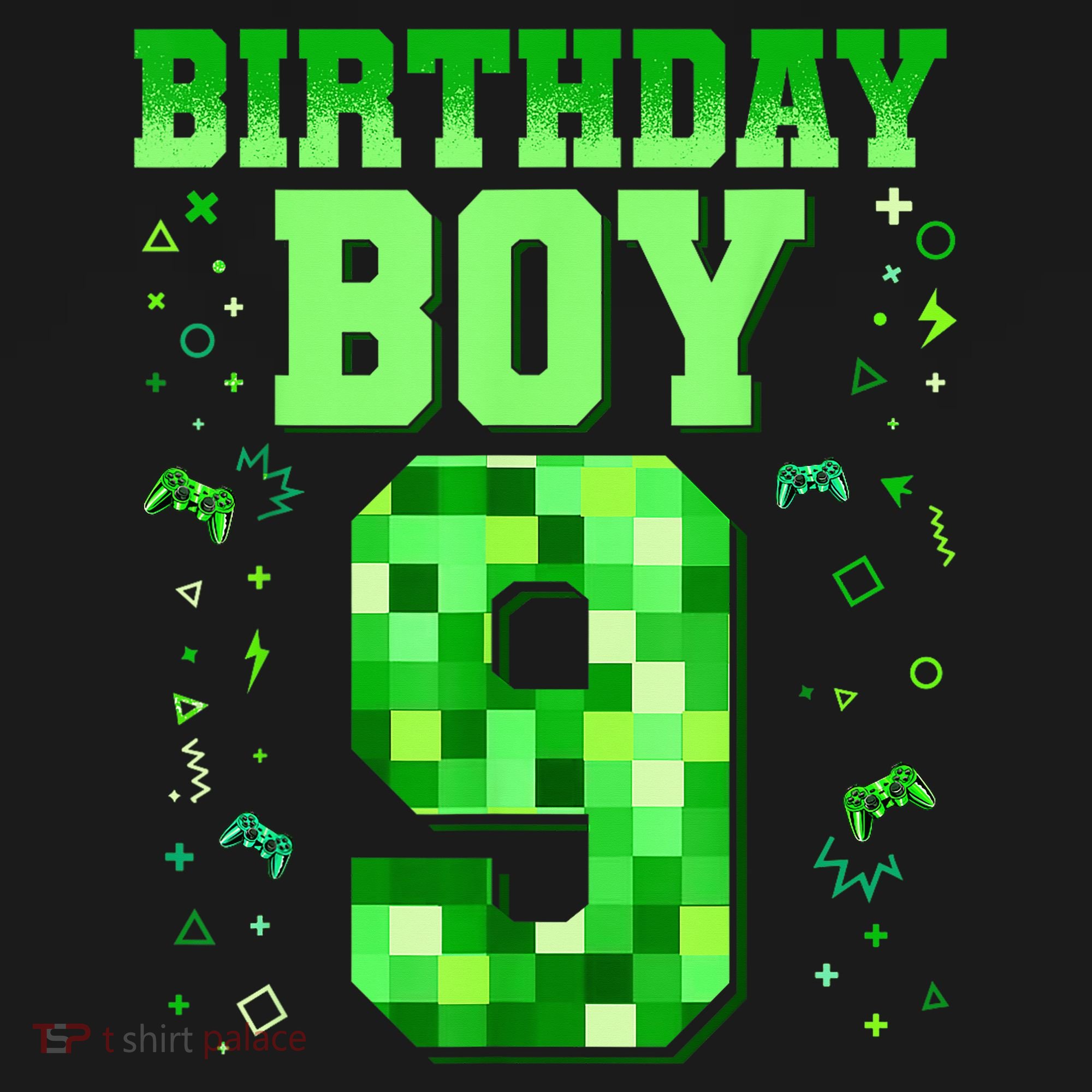 Birthday Boy It'S My 9th Birthday Video Game Pixel Tote Bag