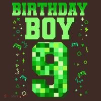 Birthday Boy It'S My 9th Birthday Video Game Pixel Baby Bodysuit thumb 2