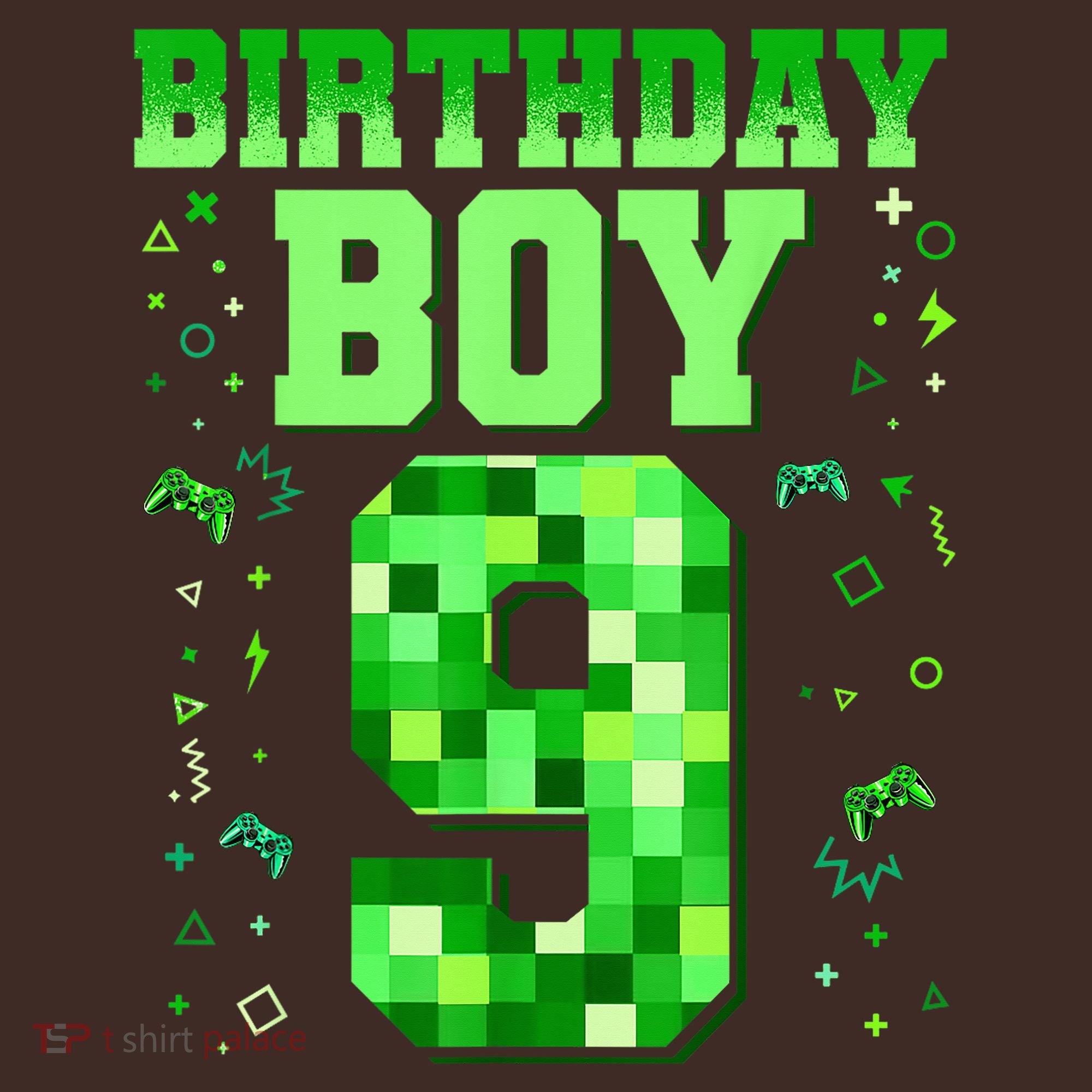 Birthday Boy It'S My 9th Birthday Video Game Pixel Baby Bodysuit