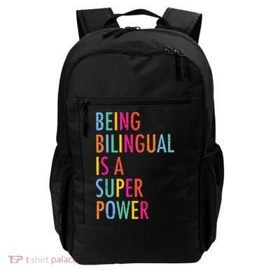 Being Bilingual Is A Super Power Teacher Backpack