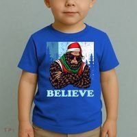 Bigfoot Believe In Christmas Sasquatch Funny Xmas Gift Toddler T-Shirt thumb 2