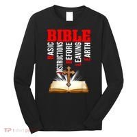 BIBLE Basic Instructions Before Leaving Earth Long Sleeve Shirt thumb 0