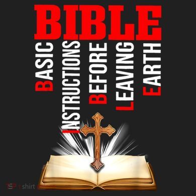 BIBLE Basic Instructions Before Leaving Earth Crop Fleece Hoodie