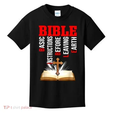 BIBLE Basic Instructions Before Leaving Earth Kids T-Shirt