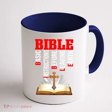 BIBLE Basic Instructions Before Leaving Earth Coffee Mug back