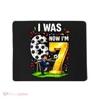 Birthday Boy I Was 6 Now I'm 7 Six Seven Soccer 6-7 Mousepad thumb 0