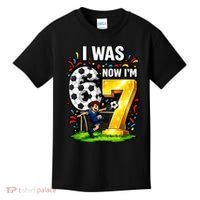 Birthday Boy I Was 6 Now I'm 7 Six Seven Soccer 6-7 Kids T-Shirt thumb 0