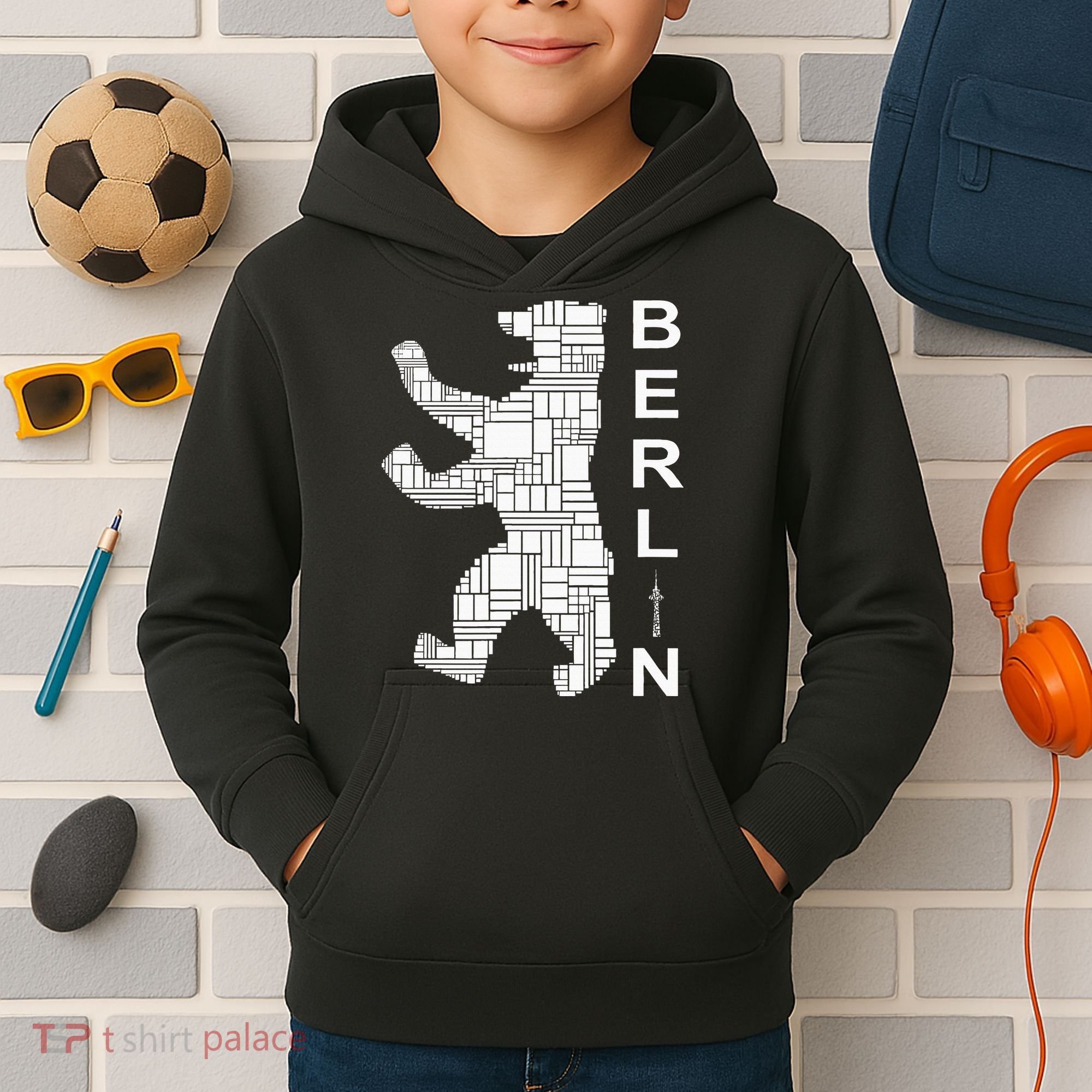 Berlin Bear I Love Berlin Kids Hoodie
