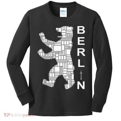 Berlin Bear I Love Berlin Kids Long Sleeve Shirt