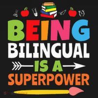 Being Bilingual Is A Superpower Back To School Long Sleeve Shirt thumb 2
