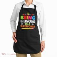 Being Bilingual Is A Superpower Back To School Apron thumb 2