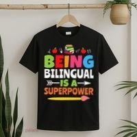 Being Bilingual Is A Superpower Back To School T-Shirt thumb 2