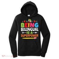 Being Bilingual Is A Superpower Back To School Women's Hoodie thumb 0