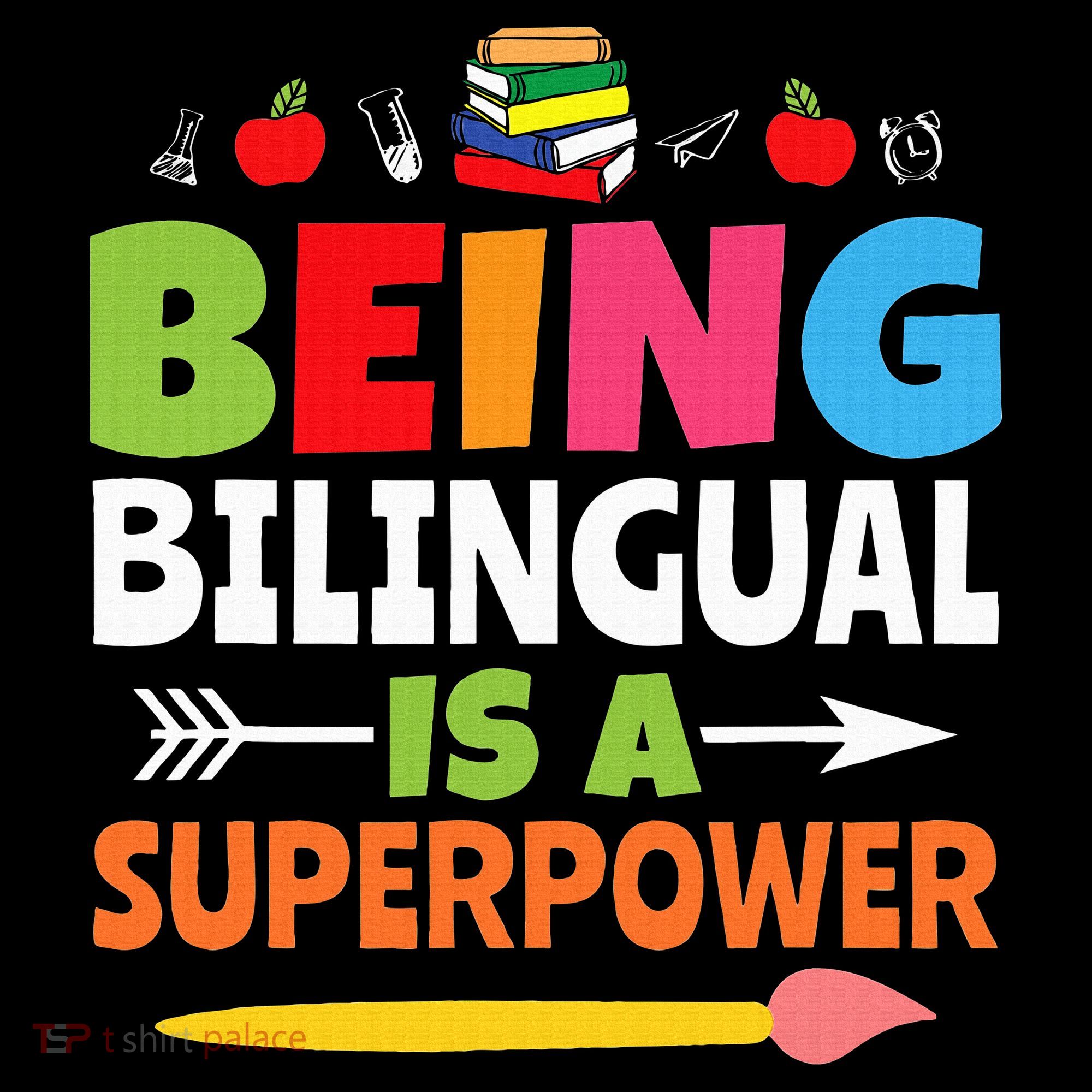 Being Bilingual Is A Superpower Back To School Tank Top
