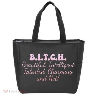 B.I.T.C.H. Beautiful Intelligent Talented Charming Design Tote Bag