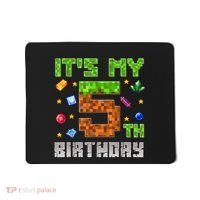 Birthday Boy ItS My 5th Birthday Gamer Pixel Number Mousepad thumb 0