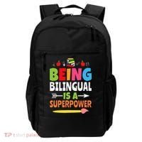 Being Bilingual Is A Superpower Back To School ESL Teacher Backpack thumb 0